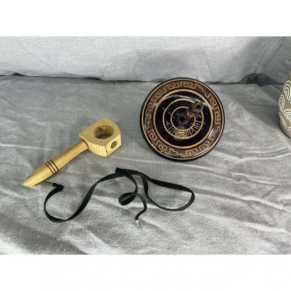 Black and Brown‎ Spinning Top